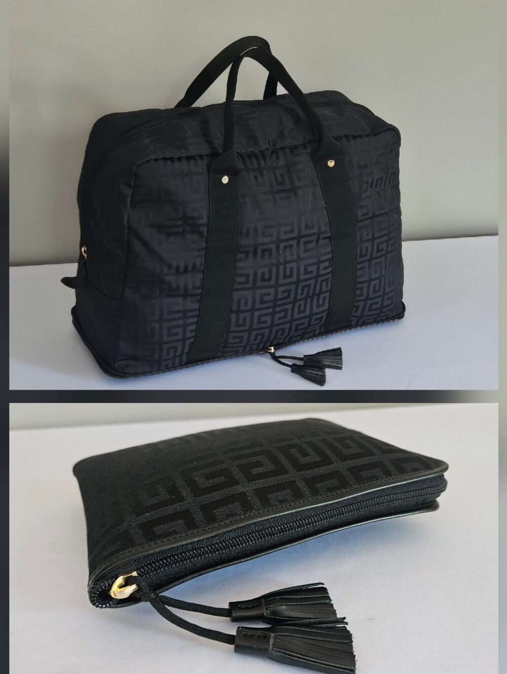 EVC Givenchy 4G Maroquinerie Packable Weekender Travel Bag - Black